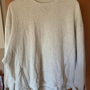 Zara Zipper Crewneck